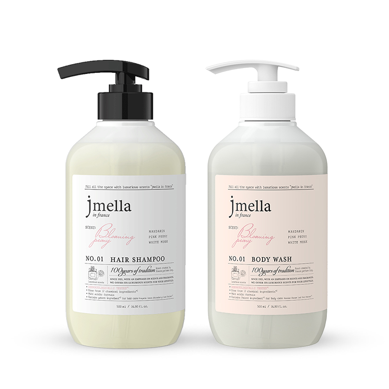 jmella 1号花园舞会系列控油清爽持久留香洗发沐浴露组合 500ml*2