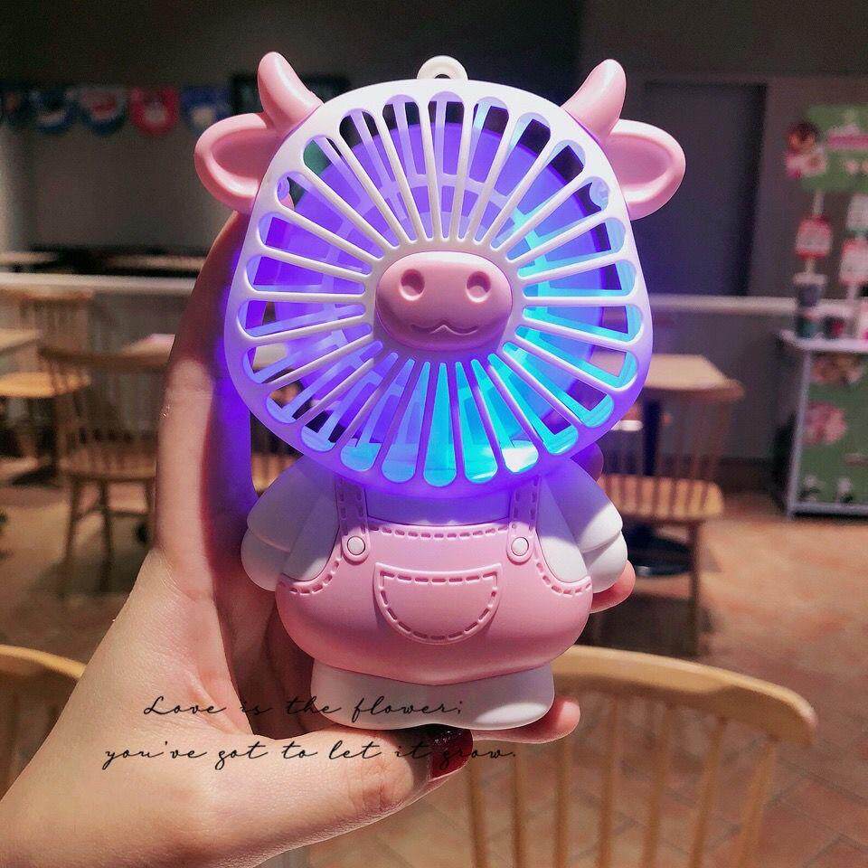 (Xinjiang) small fan silent mini charging student class desktop dormitory big wind small fan