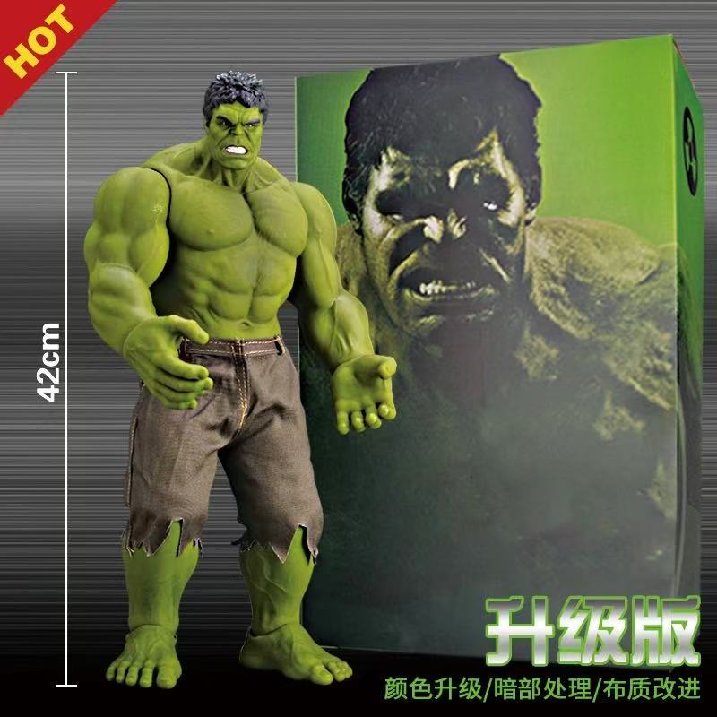 Large Red and Green Hulk, Iron Man, Spider-Man Statue Figure Toy with Movable Joints, Model Ornament Gift Large Red and Green Hulk, Iron Man, Spider-Man Statue Figure Toy with Movable Joints, Model Ornament Gift