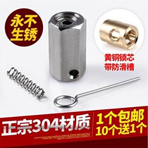 304 stainless steel one - way lock wire rope fasteners more tighter container tighter brass lock lock