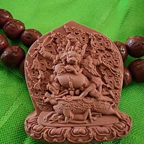 Handmade Yama Dharma King clay fired Tsa Tsa small Buddha statue