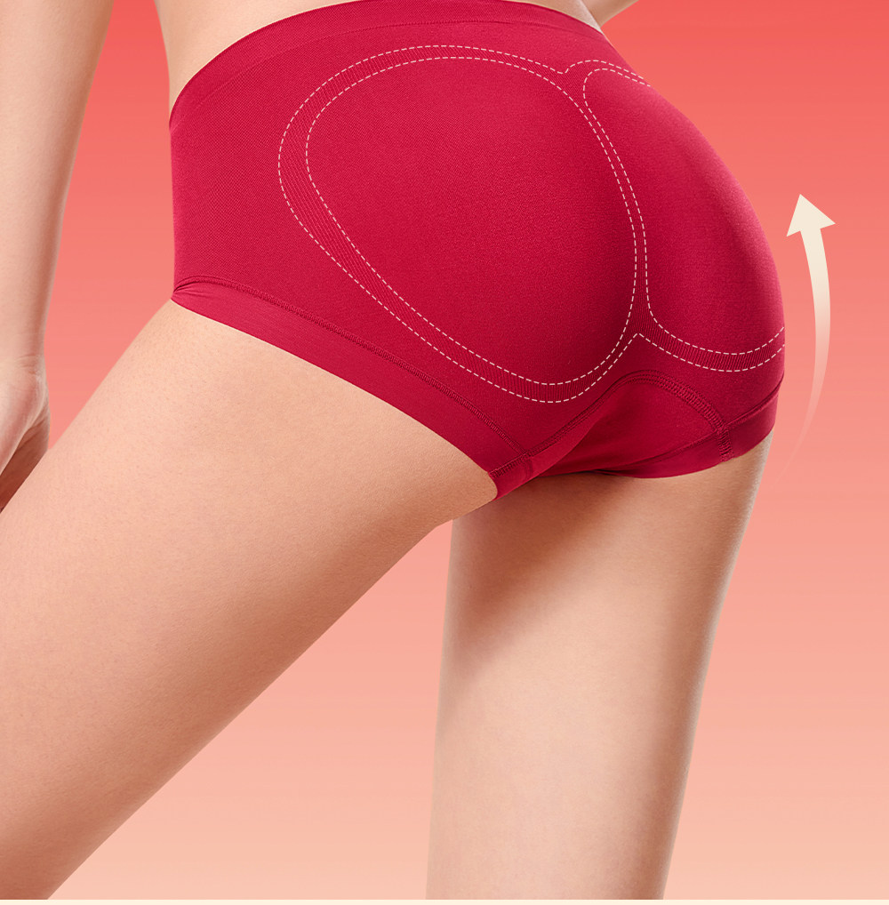 【中国直邮】  草本初色 女式本命年红内衣袜套装 反重力提拉小胸聚拢无钢圈收副乳文胸 *1盒 XL 【建议115-135斤/80AB】