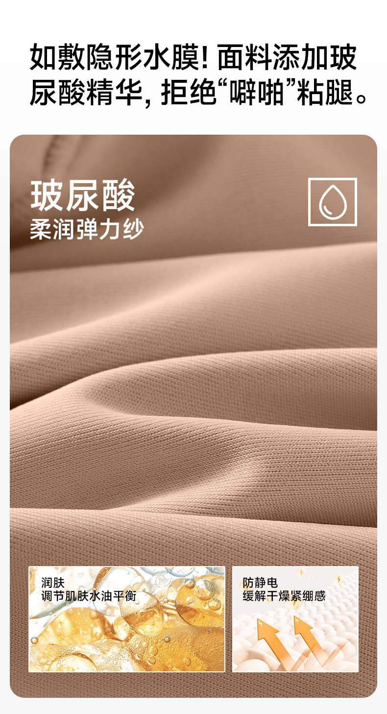 【中国直邮】 草本初色 女式打底裤 2025新款无痕隐形防走光安全裤 不卷边 L 【100-120斤】气质黑 1条