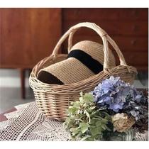 Handmade rattan picnic basket picking basket flower basket shopping basket wicker hand basket gift basket vegetable and fruit basket