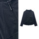 Korean style casual stand collar double zipper slim casual jacket