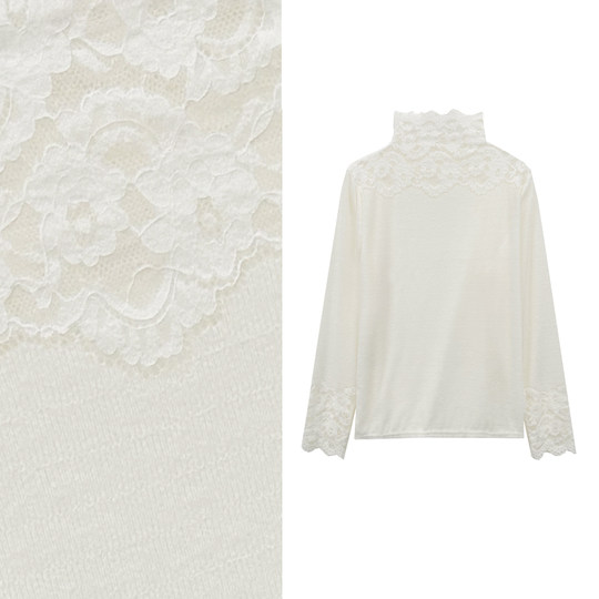Pair it with a must-have~ Chic long-sleeved lace bottoming shirt