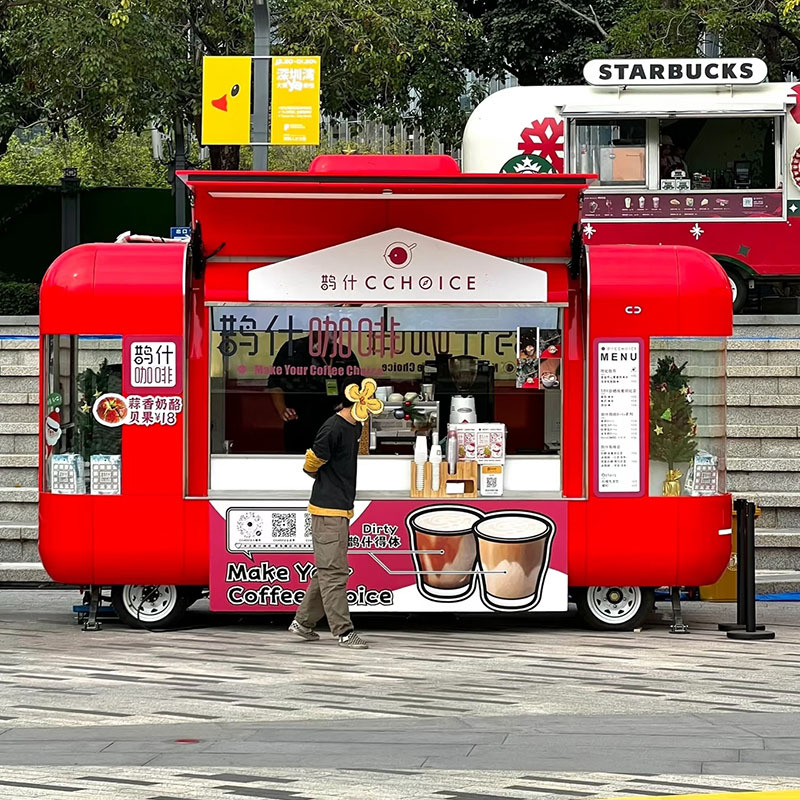 Internet-Famous Cloud Warehouse Multifunctional Seagull-Wing Door Snack Cart, Mobile Stall Food Truck, Commercial Restaurant Coffee and Milk Tea Vending Cart Internet-Famous Cloud Warehouse Multifunctional Seagull-Wing Door Snack Cart, Mobile Stall Food Truck, Commercial Restaurant Coffee and Milk Tea Vending Cart
