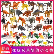Rubber Toys Soft small animals Children Silicone Gel Software Leather Dinosaur Rubber Soft Rubber Plastic Mini Trumpet 