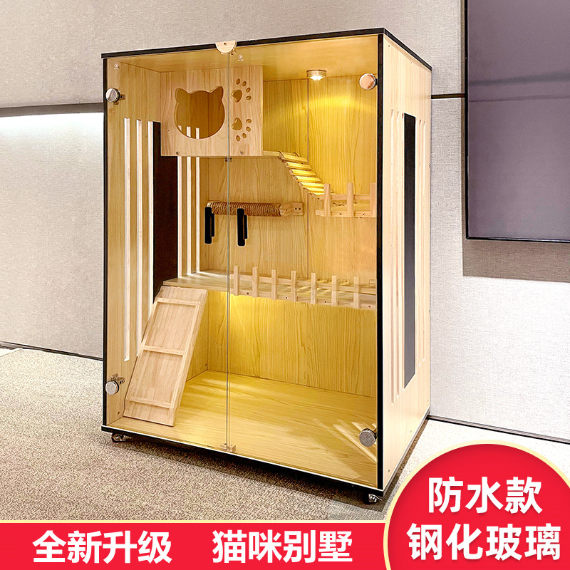 Cat Cage Villa Solid Cat HouseHouseHouseHouseHouseHouseLarge Large Luxury Cat Cage