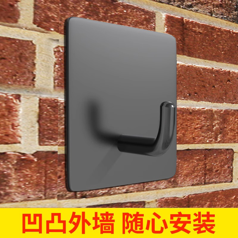 Wall Hooks for Uneven Walls, Strong Adhesive for Rough Walls, Heavy-Duty, No-Drill, No-Nail Adhesive Hooks for Unfinished Houses