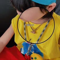 (I am happy with you) Peach wood gourd colorful rope hanging neck hand-woven rope adult baby safety necklace