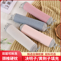 Full sicklesenna Cervical Spine Pillow Candy Pillow Cylindrical Yellow Jingzi Repairing Cervical Spine Cervical Spine Sleep Special Hard Pillow