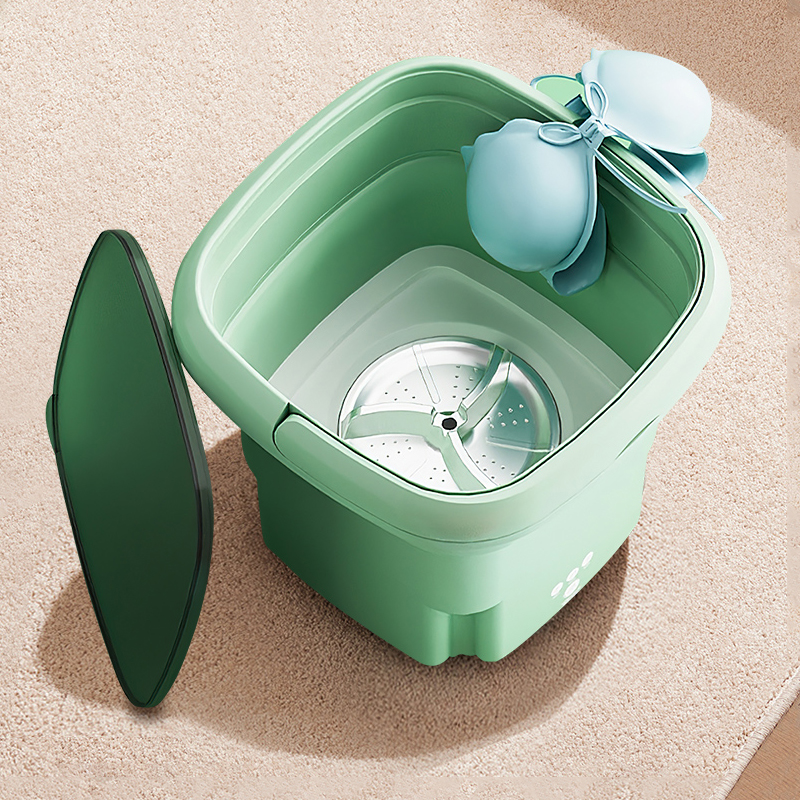 Folding washing machine washing machine in one portable mini-cleaning machine underwear special small sock washing artifact