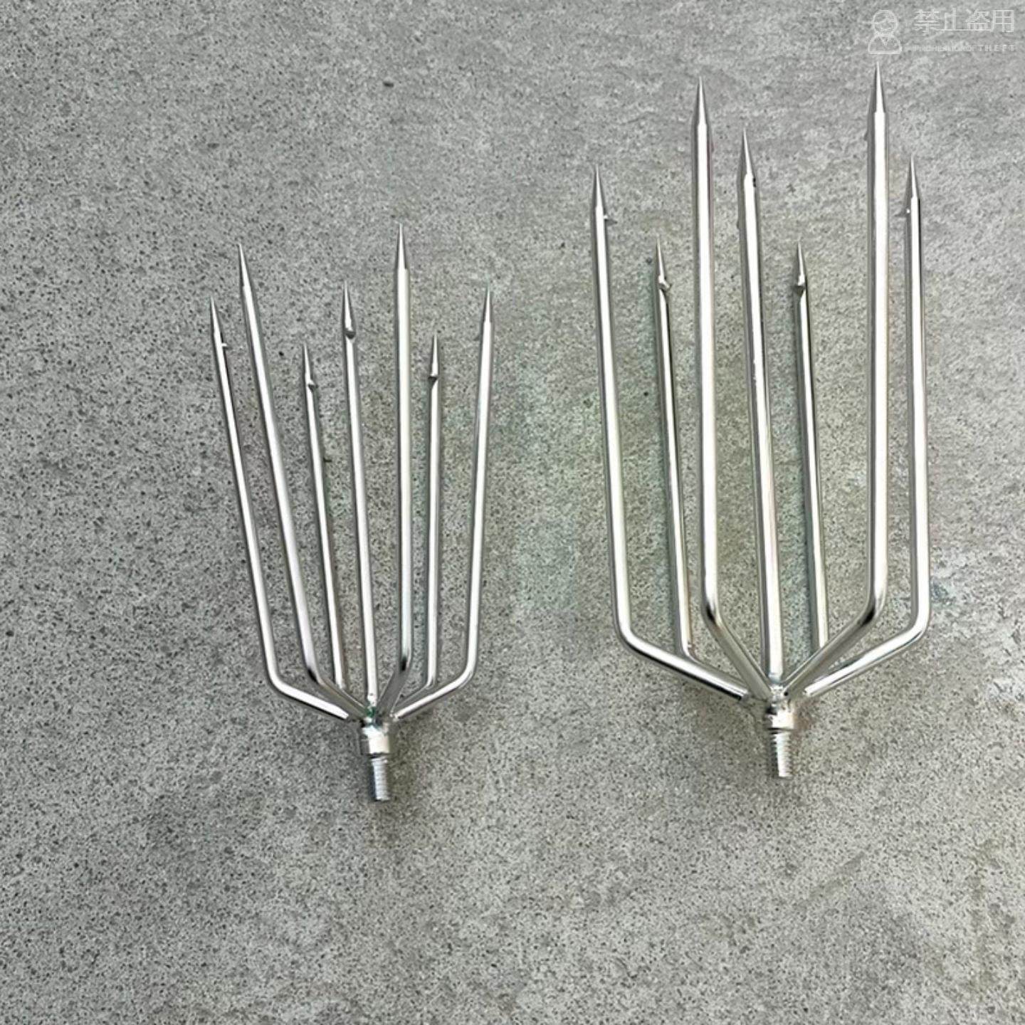 🎣 空投鱼叉 不锈钢圆七齿鱼插,户外捕鱼新选择 🐟-止血钳-淘宝好物网