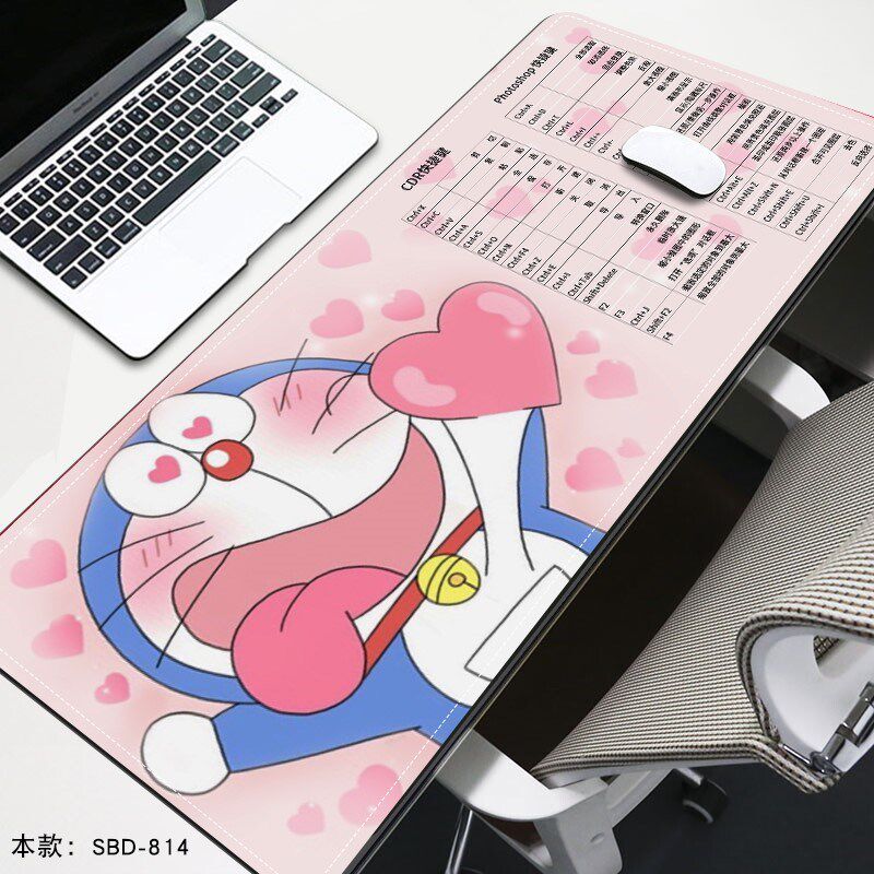 Mouse pad retro style super cute beautiful girl office artifact room computer pad high desktop ins pink big cushion