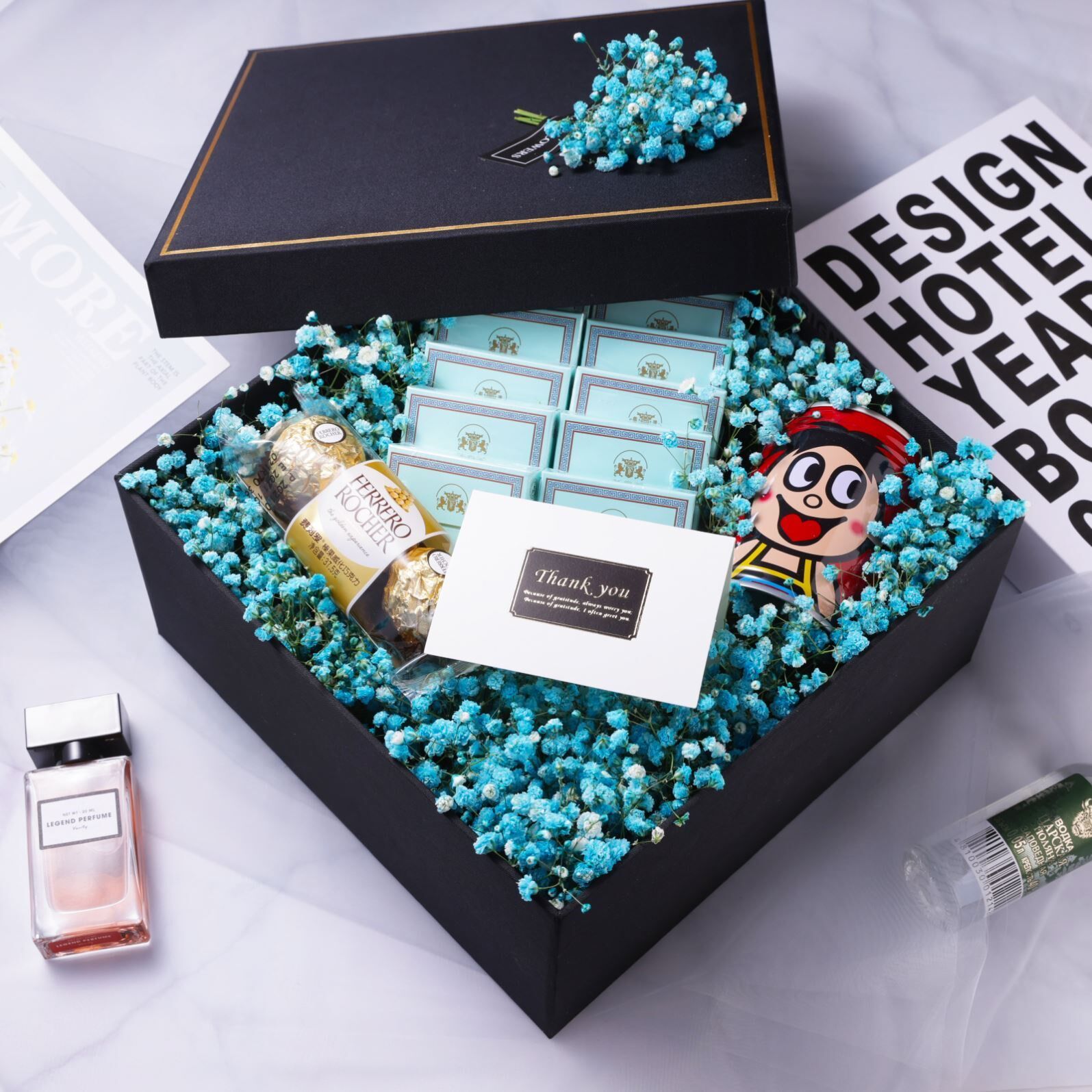 Douyin net red creative tea cigarette bouquet gift box snack diy material package to send boyfriend birthday gift non-tobacco