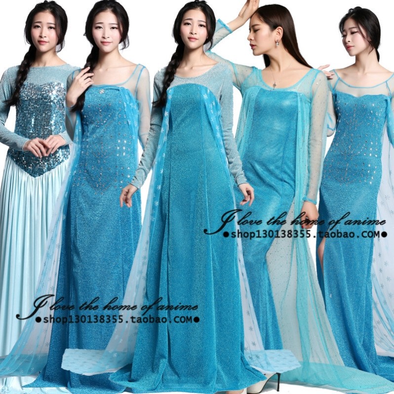 Frozen Halloween Adult Princess Dress Elsa Elsa Princess Dress Costume Dress Masquerade Cosplay Costume Frozen Halloween Adult Princess Dress Elsa Elsa Princess Dress Costume Dress Masquerade Cosplay Costume