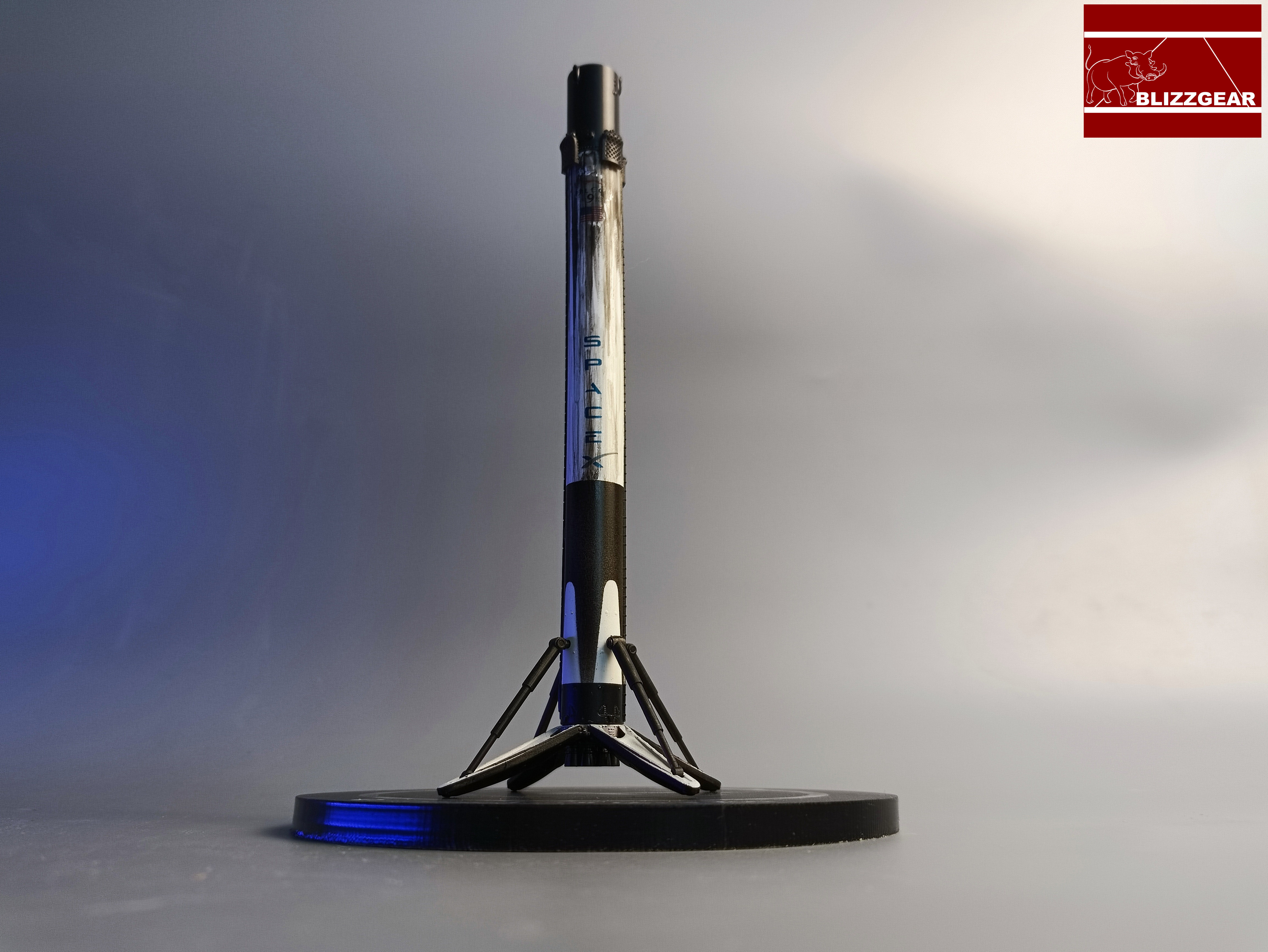 1:200 Spacex Rocket Painted Model Falcon 9 Stage 1 Recovery Status