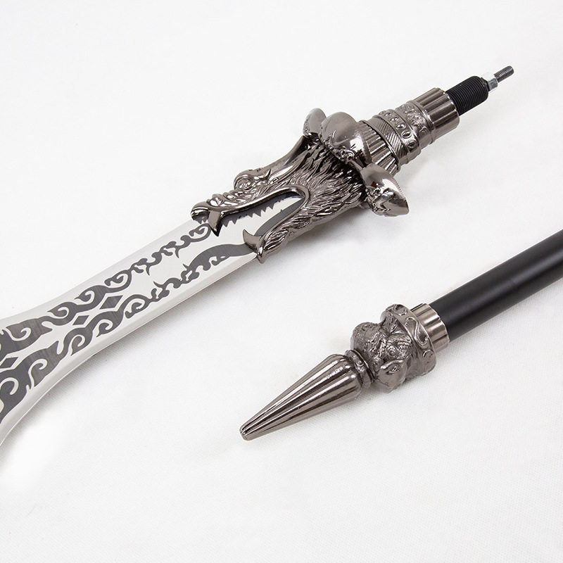 黑神话悟空金属兵器：二郎神杨戬三尖两刃刀的质感之美_游戏_淘宝游戏网