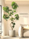 Biomimetic Green Plants for the Living Room, High-End Luxury Artificial Tree Potted Plants, Large Indoor Floor-Standing Decorations, Wabi-Sabi Style Simulated Duck Foot Tree