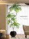 Simulated Green Plant Jacaranda Large Indoor Artificial Plant Potted Fake Tree High-End Luxury Living Room Decoration Ornament