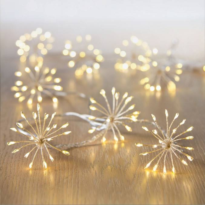 Solar Fireworks Lights USB Dandelion Explosion Star String Lights Copper Wire Lights Christmas Holiday Romantic Atmosphere Decorative Lights