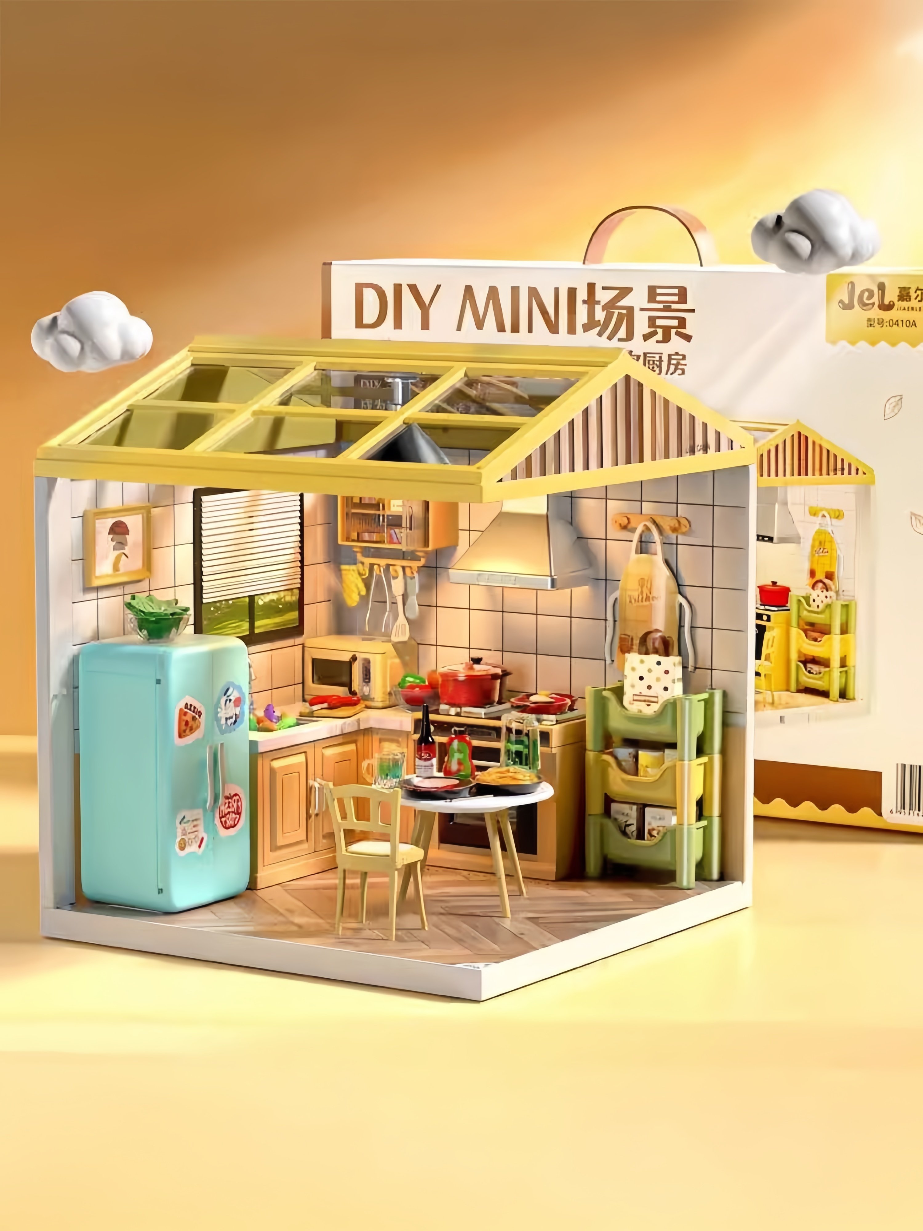 Super World DIY Miniature House Full Set Miniature Handmade Assembly Mini House Building Block Toy Art House for Girls 6
