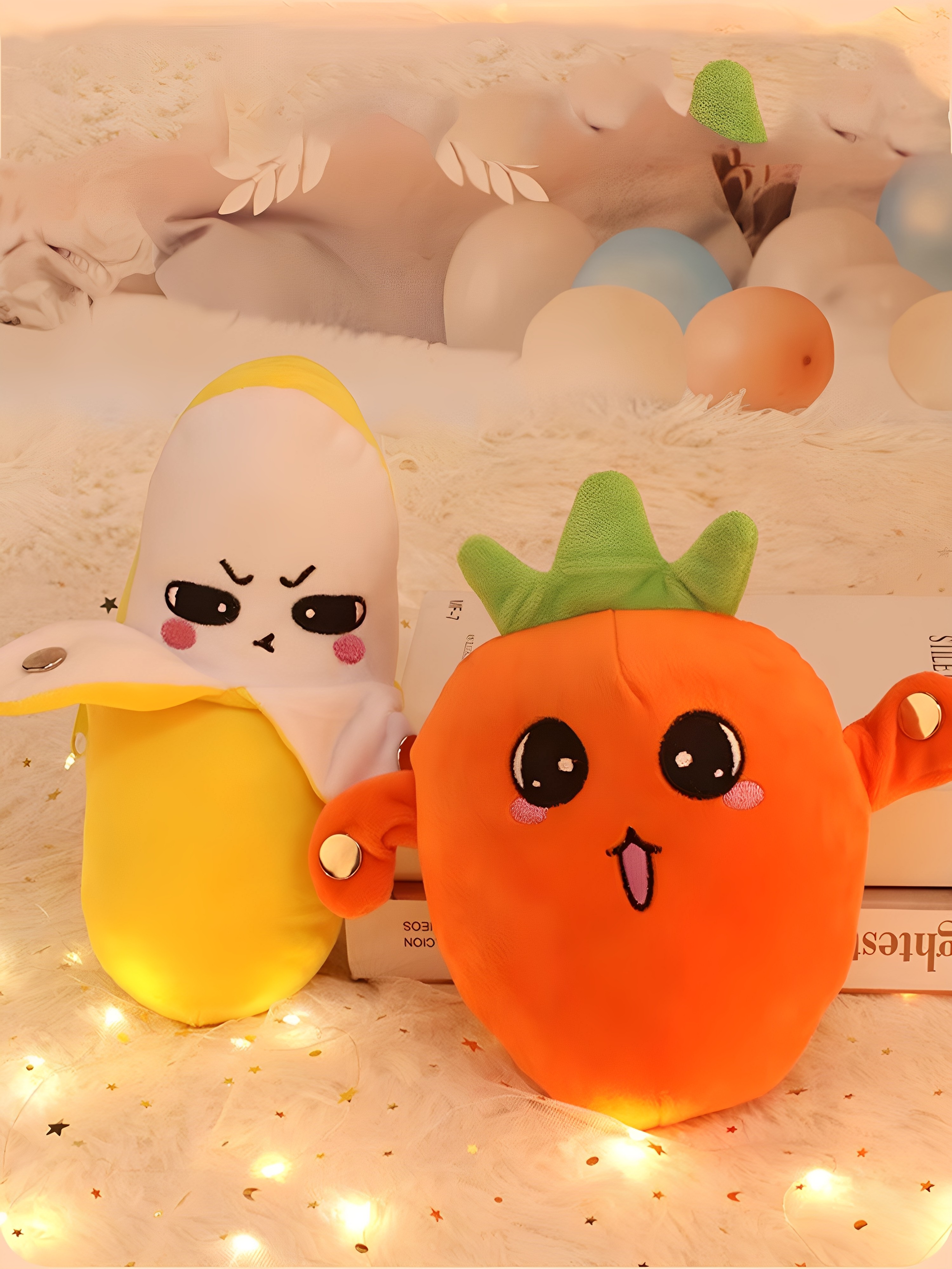 Fruit Banana Rhythm Sensor Toy Doll That Can Record and Imitate Speech, Plush Toy for Girls, Doll That Can Play