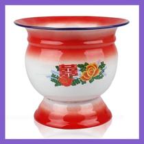 Retro iron childrens chamber pot for the elderly to use at night for urinary pain household high-leg sputum bucket toilet mobile horse