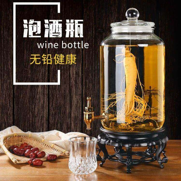 20 pounds of glass with faucet household with 10 kg of enzyme sealed wine bottle to make wine jar
