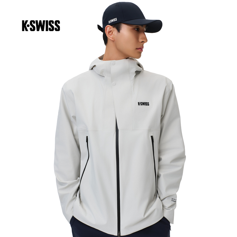 Kswiss Men's Jacket 26 New Autumn Outdoor Hooded Windproof Comfortable Woven Top 1014350 Kswiss Men's Jacket 26 New Autumn Outdoor Hooded Windproof Comfortable Woven Top 1014350