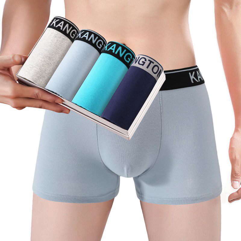 24 Pack Men's Underwear Cotton Sexy Large Size Loose Breathable Sports Boxer Trendy Youth Underwear
