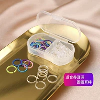 Тридцать ушных палочек прозрачных кругов+30 цветов