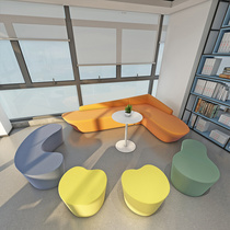 Creative leisure rest area waiting office negotiation room kindergarten reception special-shaped training institution sofa combination