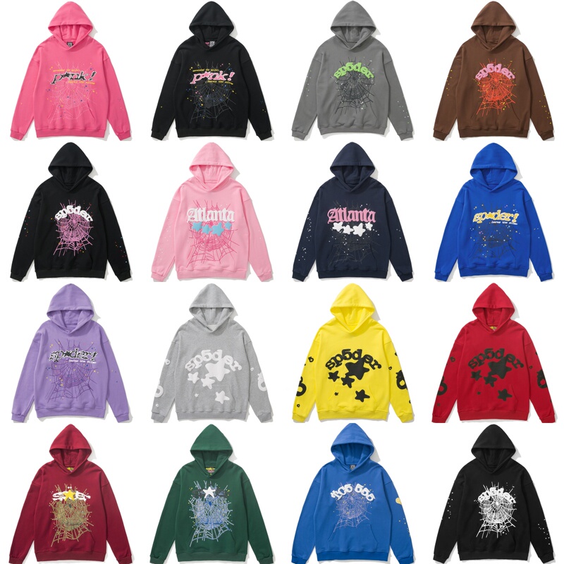 Trendy New Sp5Der 555555 Spider Web Young Thug Style Hoodie Sweatshirt for Men and Women Trendy New Sp5Der 555555 Spider Web Young Thug Style Hoodie Sweatshirt for Men and Women
