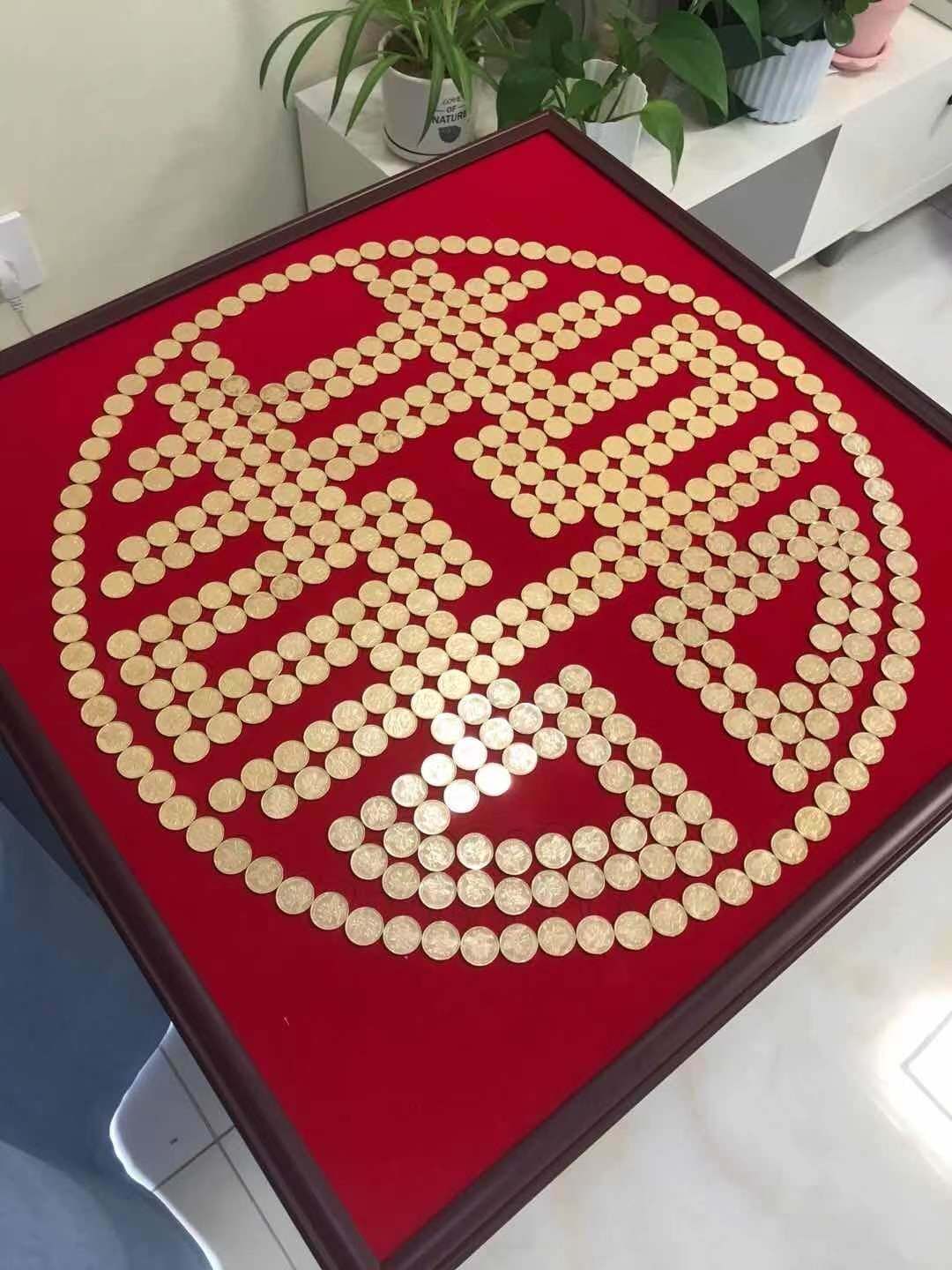 Happy word photo frame 5 corner coin stencil suede cloth bedroom with wedding gifts to send new people to the best of the house