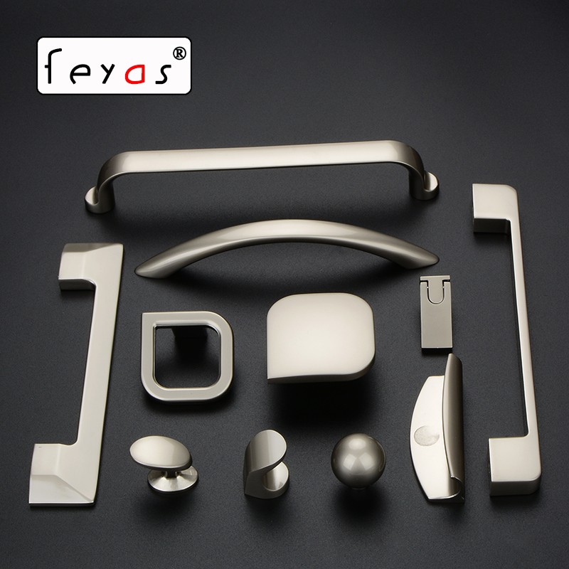 Modern Simple Handle Pearl Nickel Hainer Baichuan U-shaped P-shaped handle Wardrobe door drawer Champagne Sophia