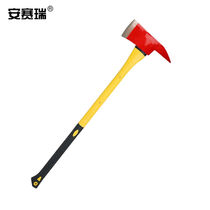 Ansery ax pointed head ax carbon steel painted firewood ax fiber handle carbon steel emergency ax demolition tool large