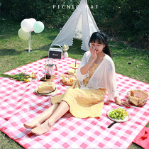 Picnic Cloth Cushion Waterproof Thickened Moisture-Proof Portable Lawn Mat Ground Mat Outdoor Camping Spring Cruise Supplies Ins props