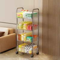 [Утолщенные и очень прозрачные] 4 слоя⭐️Ярусное хранение/пожизненная гарантия/сверхвыдерживающая нагрузка [бесплатные универсальные колеса]