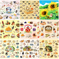 Taiwan imported paper puzzle cat 100 kinds of life snacks love time cute 300 pieces of cute