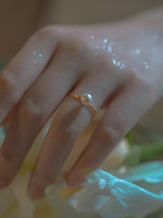 Imitation pearl ring for women niche light luxury design index finger plain ring ins high-end ring girlfriend gift jewelry