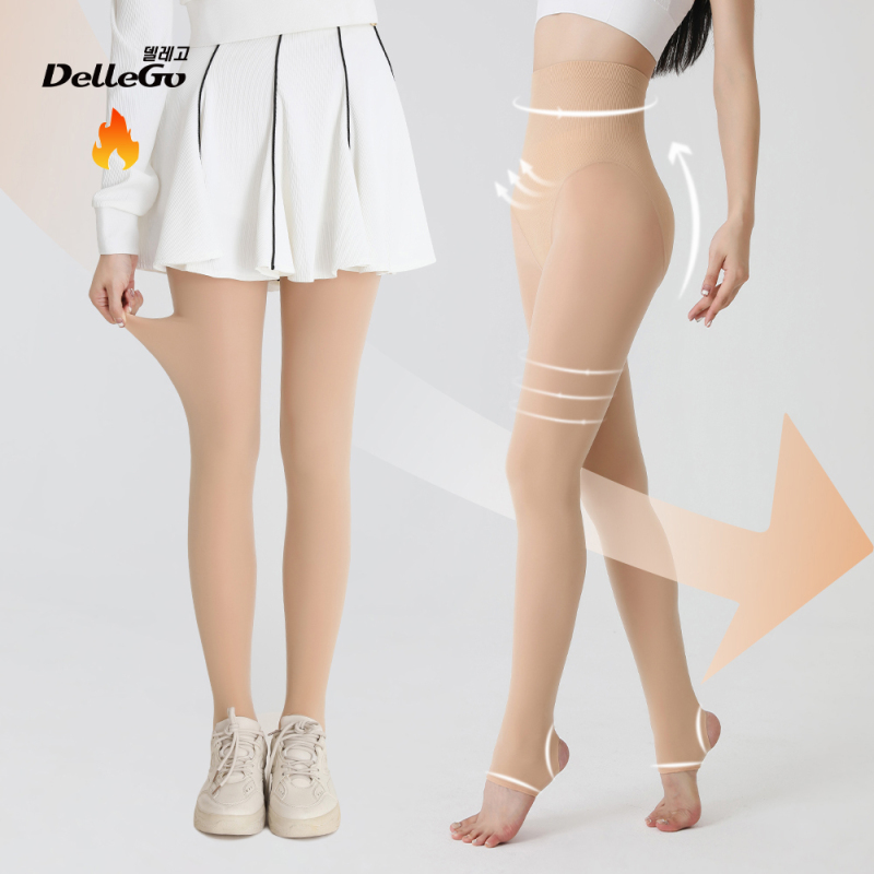 Korean Dellego Golf Stockings Autumn and Winter New Sports Sun Protection Warm Tights Natural Skin Color Leggings Korean Dellego Golf Stockings Autumn and Winter New Sports Sun Protection Warm Tights Natural Skin Color Leggings