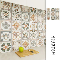 200X200 kitchen bathroom living room bathroom decorative art B&B literary wall tiles simple small tiles with cloth pattern
