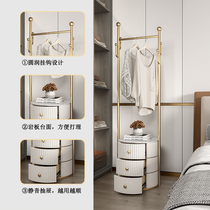 Bedroom bed head cabinet hanging clothes hanger integrated net red floor hanger clothes rack clothes rack shelves light lavish corner clothes hat rack