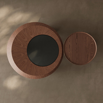 2023 new modern minimalist minimalist tea table Composition Round glass Division Disposal Living-room Home side a few