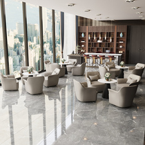 Light Extravagant Minimalist Sample House Display Center Talks Sofa Chair Hotel Clubhouse Reception Leisure Table And Chairs Living-room Balcony