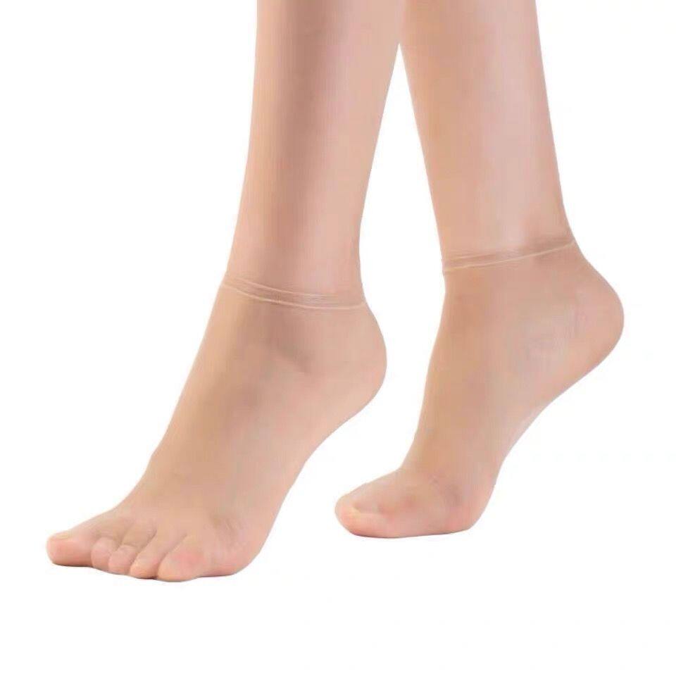 Stockings, women's socks, short socks, ultra-thin summer toes, transparent seamless invisible silk, short breathable models, the latest short tube