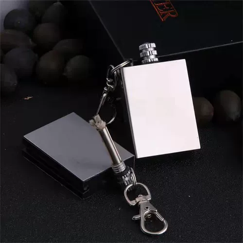 Зажигалка, универсальный креативный дорожный ветрозащитный водонепроницаемый брелок на керосине