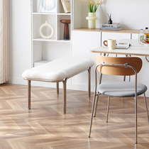 Nordic stainless steel shoe-changing stool entrance stool low stool dining table bench cloakroom bedroom bedside stool bench